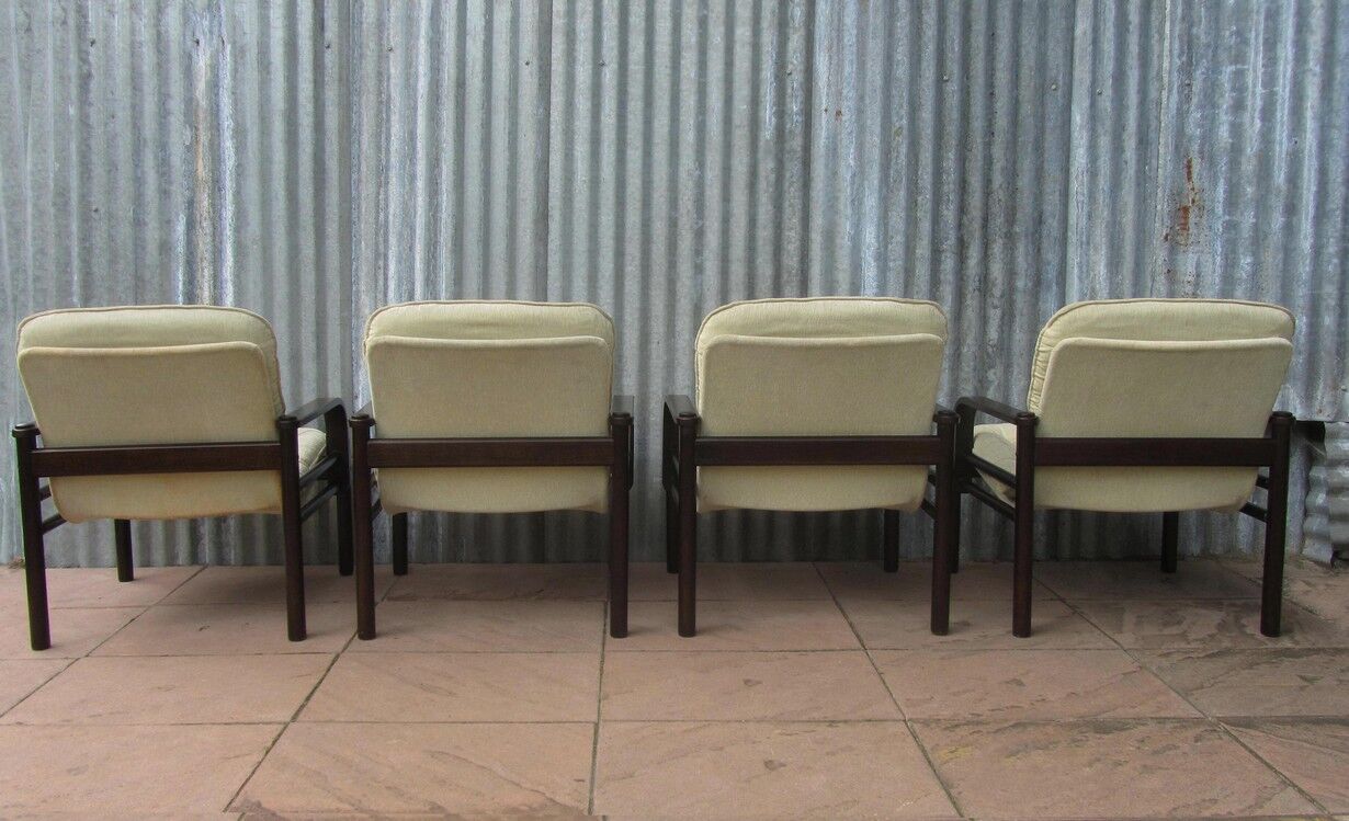 Lounge Easy Chairs by Bror Boije for Dux Miljo Expo, Sweden 1980s, Set of 4