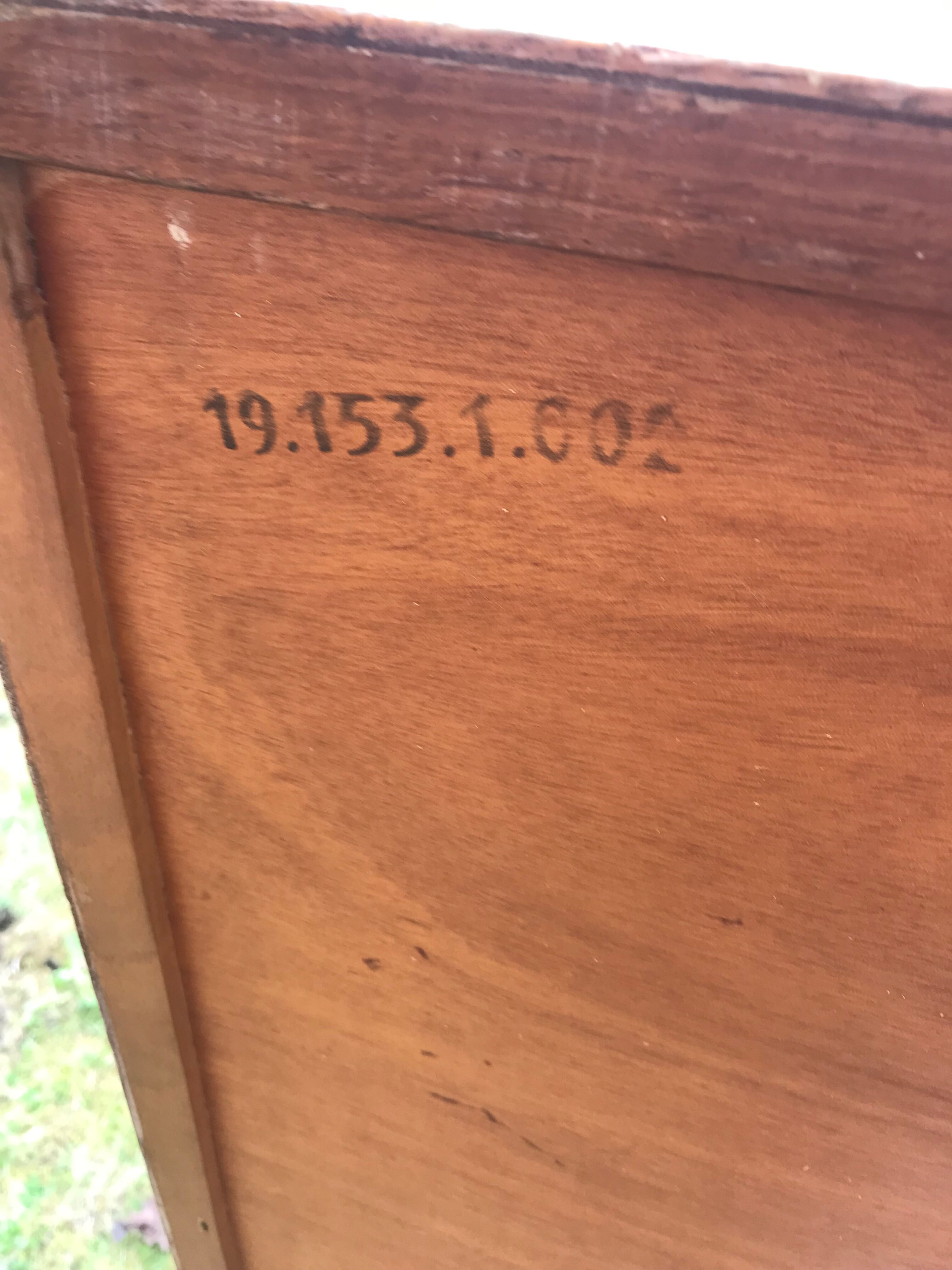 Commode rotin vintage