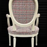 Pair of LOUIS XVI style armchairs completely restored