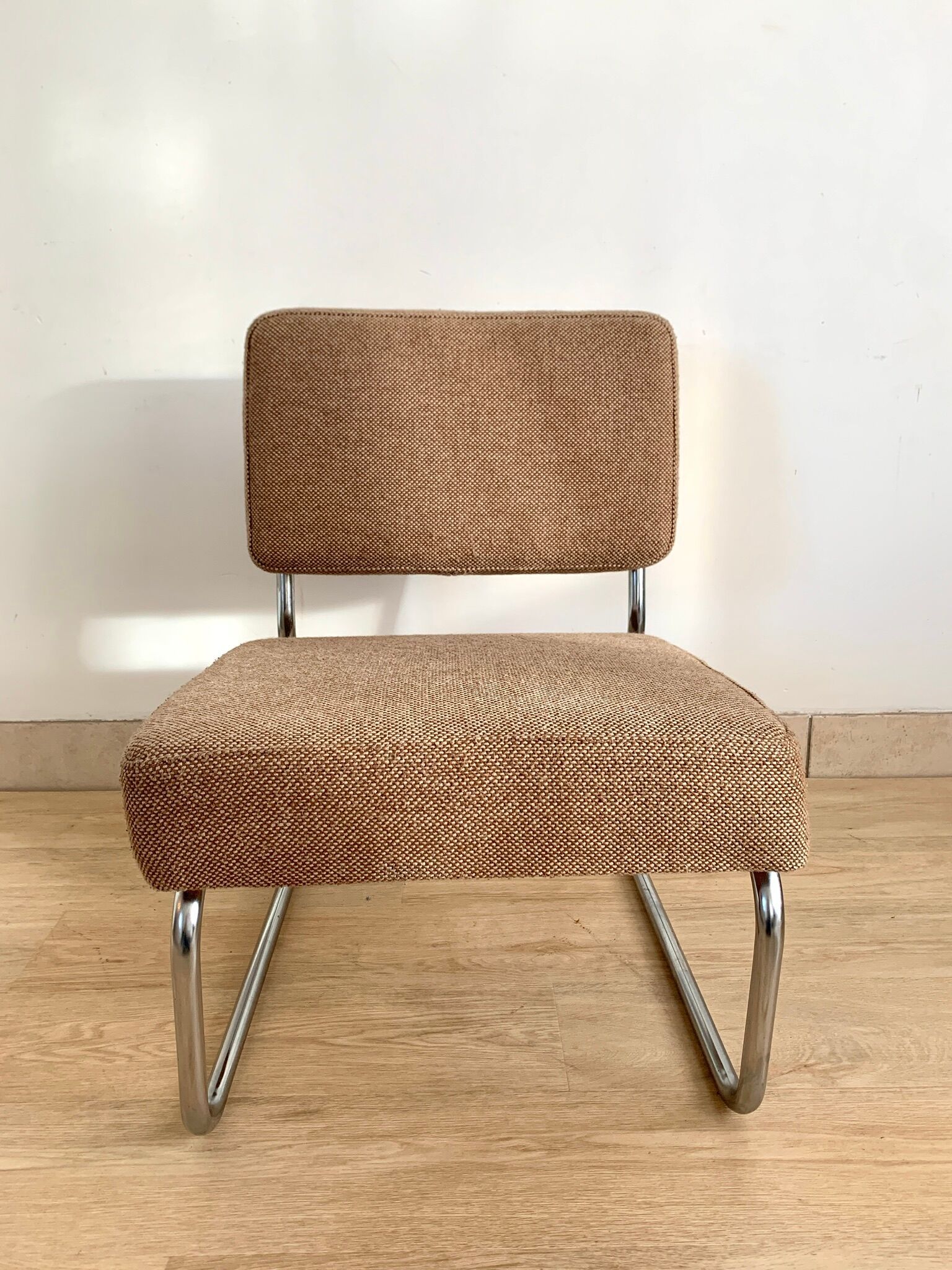 70s chrome and wool heater