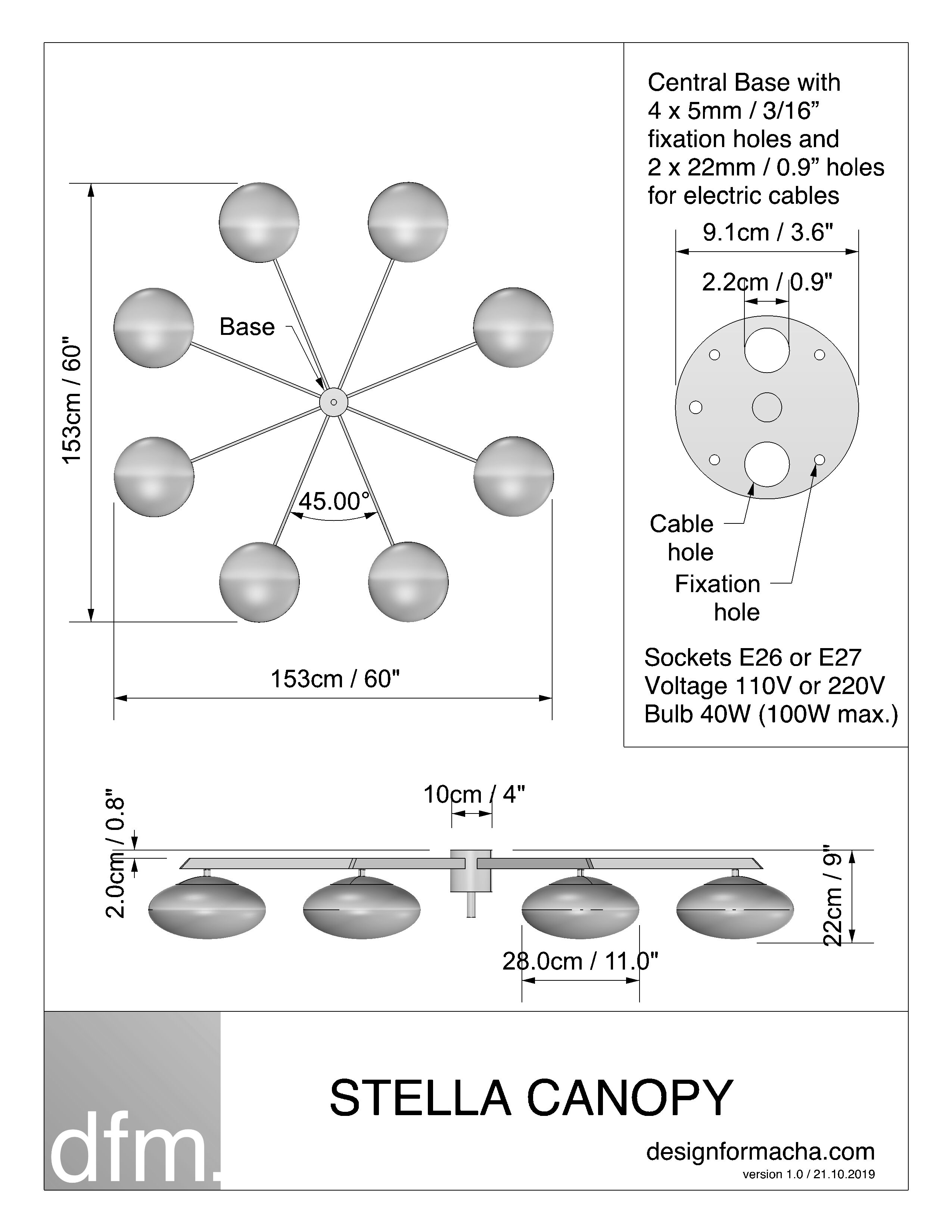 Lustre canopy stella collection