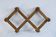 Vintage pine accordion coat rack