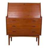 Danish Teak Secretary Desk Model 37 by Arne Wahl Iversen for Vinde Mobelfabrik 1960.