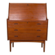 Danish Teak Secretary Desk Model 37 by Arne Wahl Iversen for Vinde Mobelfabrik 1960.