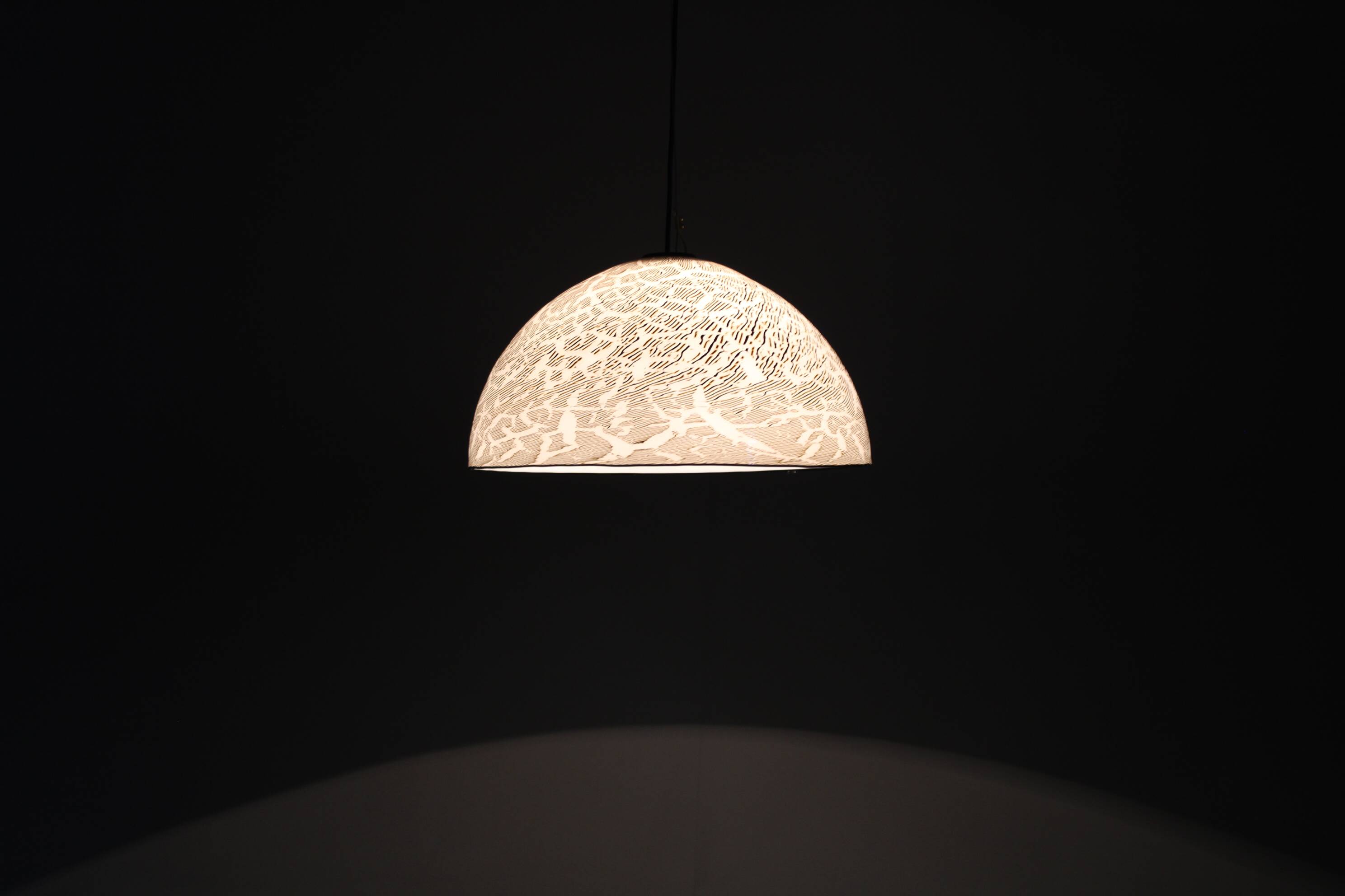 1970s Italian Glass Pendant Light