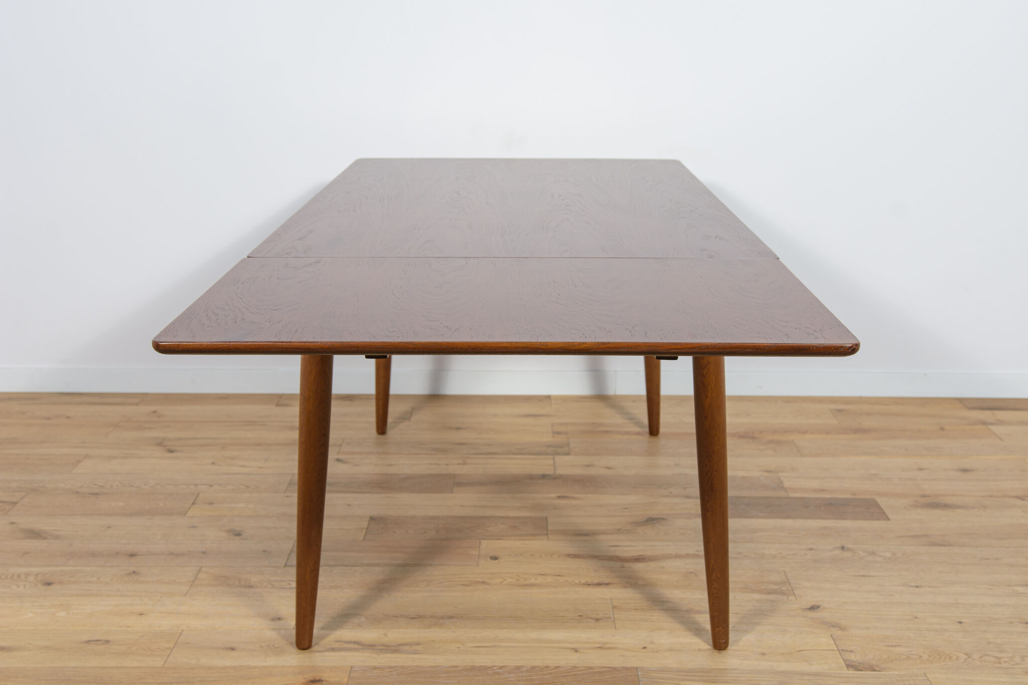 Mid Century Danish Extendable Oak Dining Table, 1960s