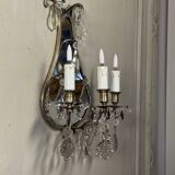 Pair of Lyre Shaped Wall Lights