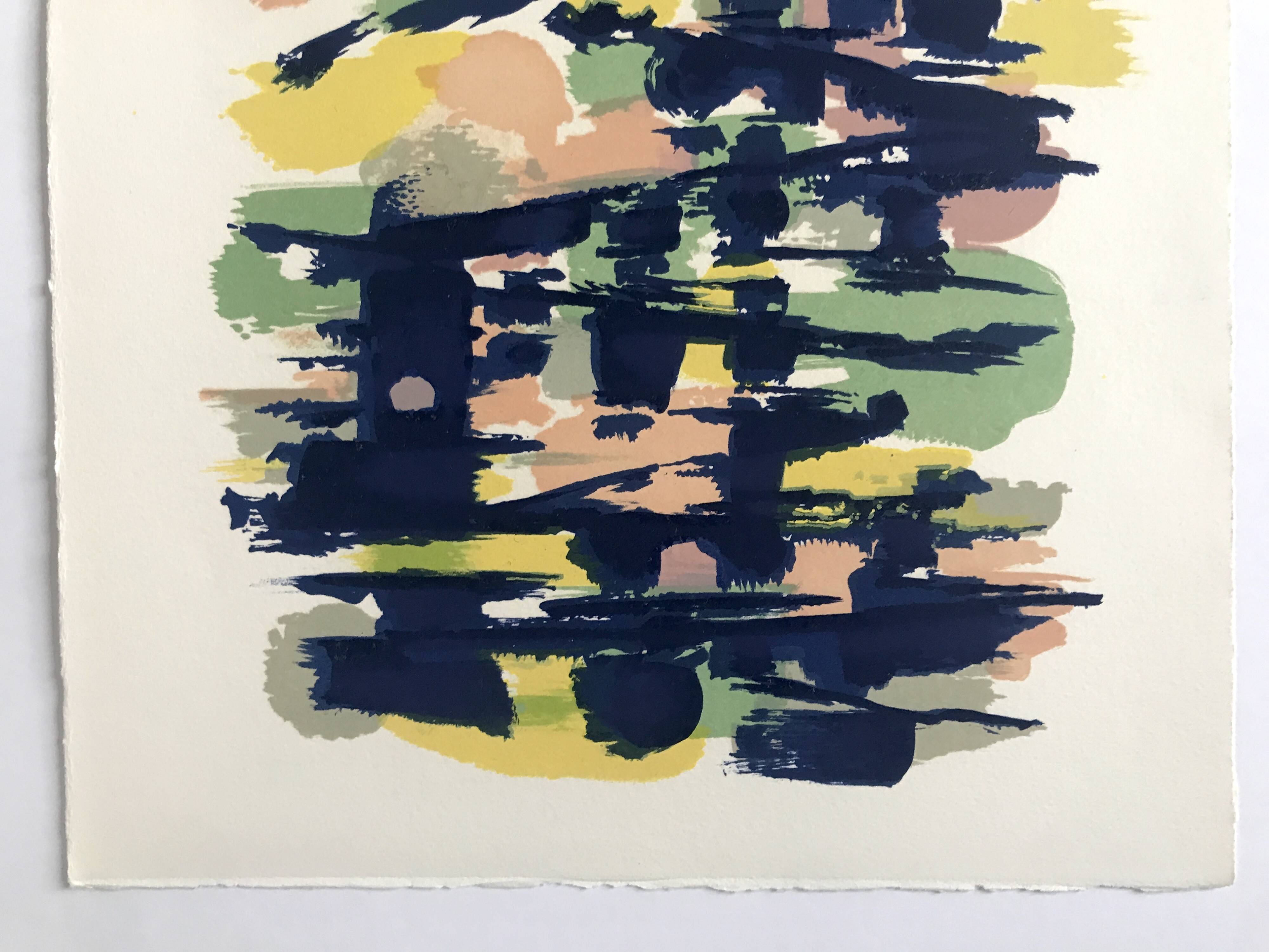 Alfred MANESSIER, The Bridges of Paris, 1978. Original lithograph