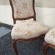 Set of 3 Louis XV style armchairs in carved wood – traditional upholstery