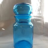 Apothecary jar Ariel vintage blue