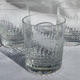 3 Crystal Glasses Baccarat model Nancy