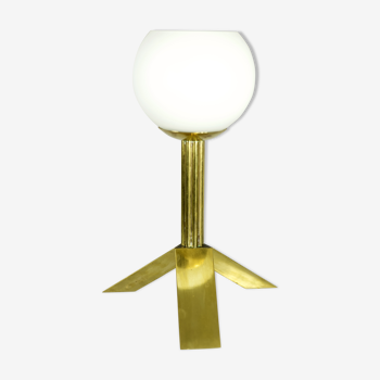 Lampe tripode opaline circa 70