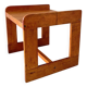 Geometric coffee table wood vintage honey