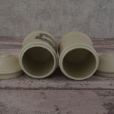 Pair of limoges porcelain storage boxes