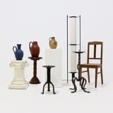 Brutalist Sculptural Wrought Iron Candle Holder 1960s