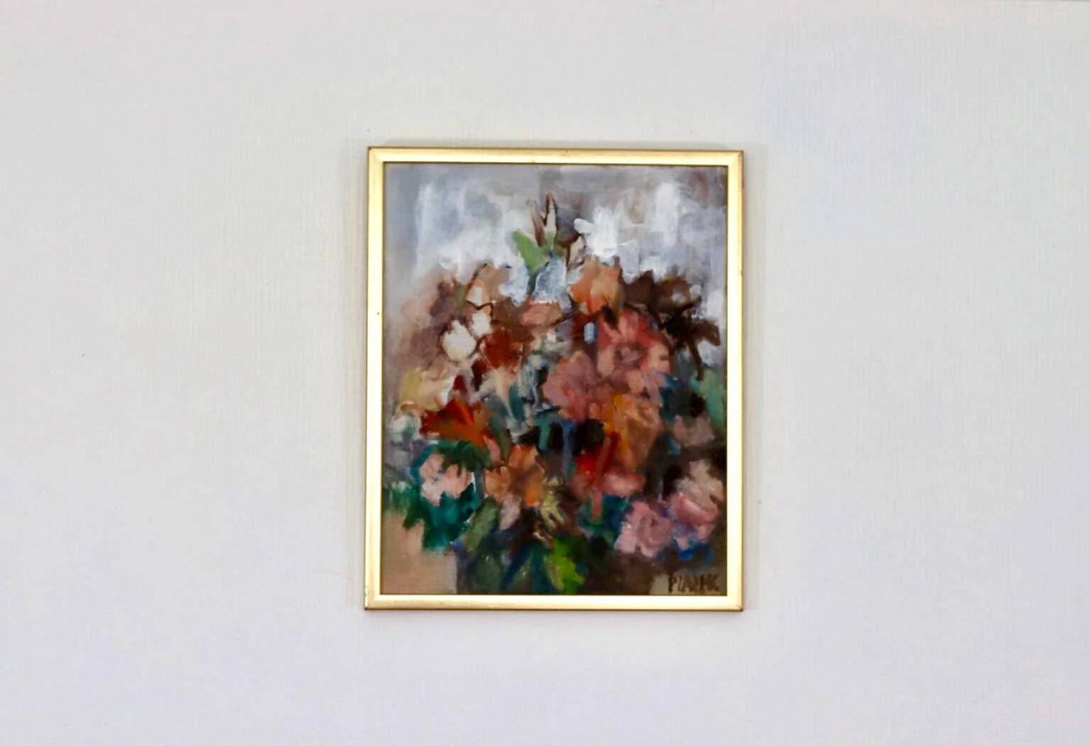 Original Swedish Oil on Canvas – “Bloom” by Pia H. Campbell – Signed