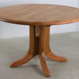 Round Danish Design dining room table extendable 'Auenwald'