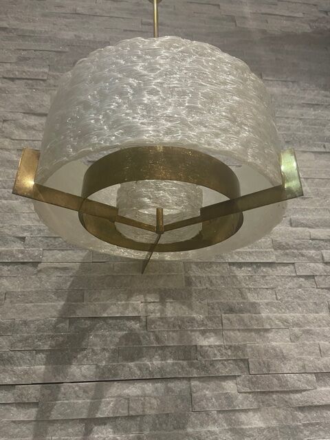 Vintage plexi chandelier lucite