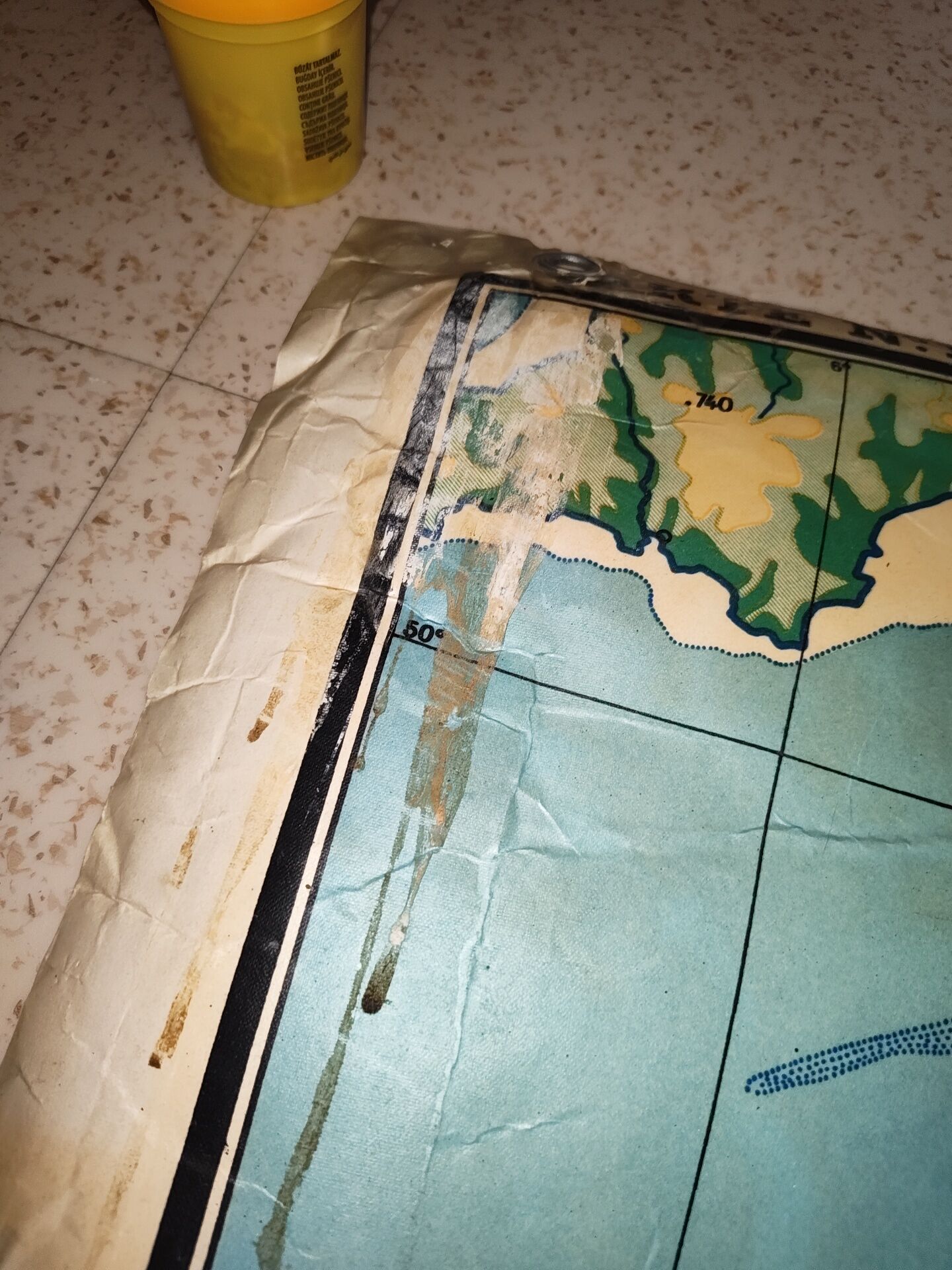 Physical map of France Kaeppeln