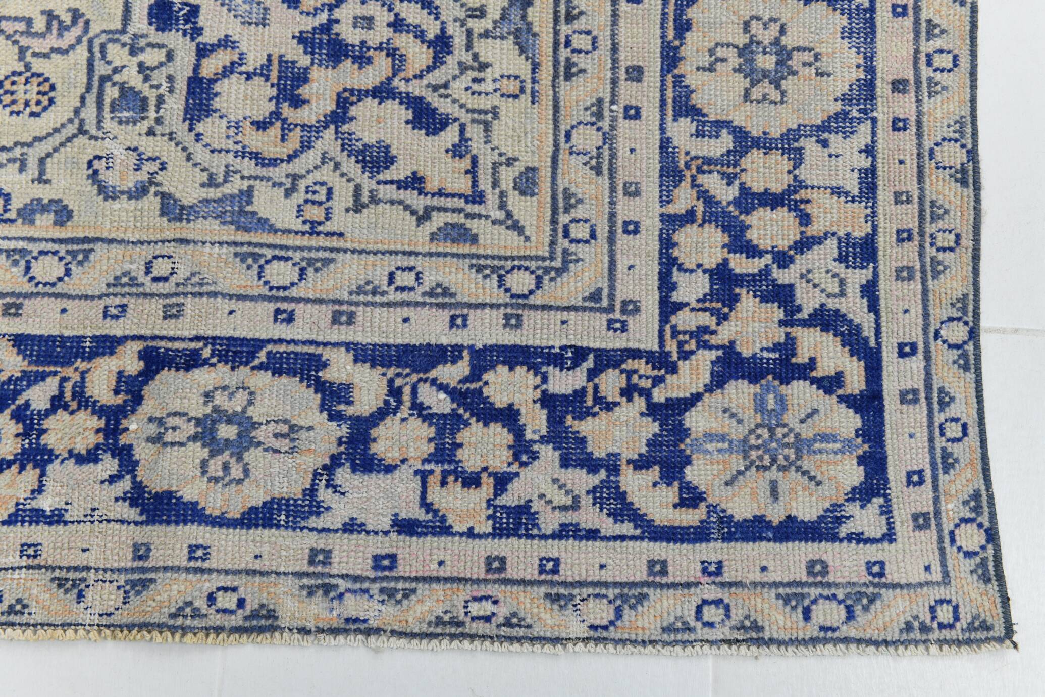 10x13 Blue & Light Orange Classic Antique Vintage Rug, 291x406Cm