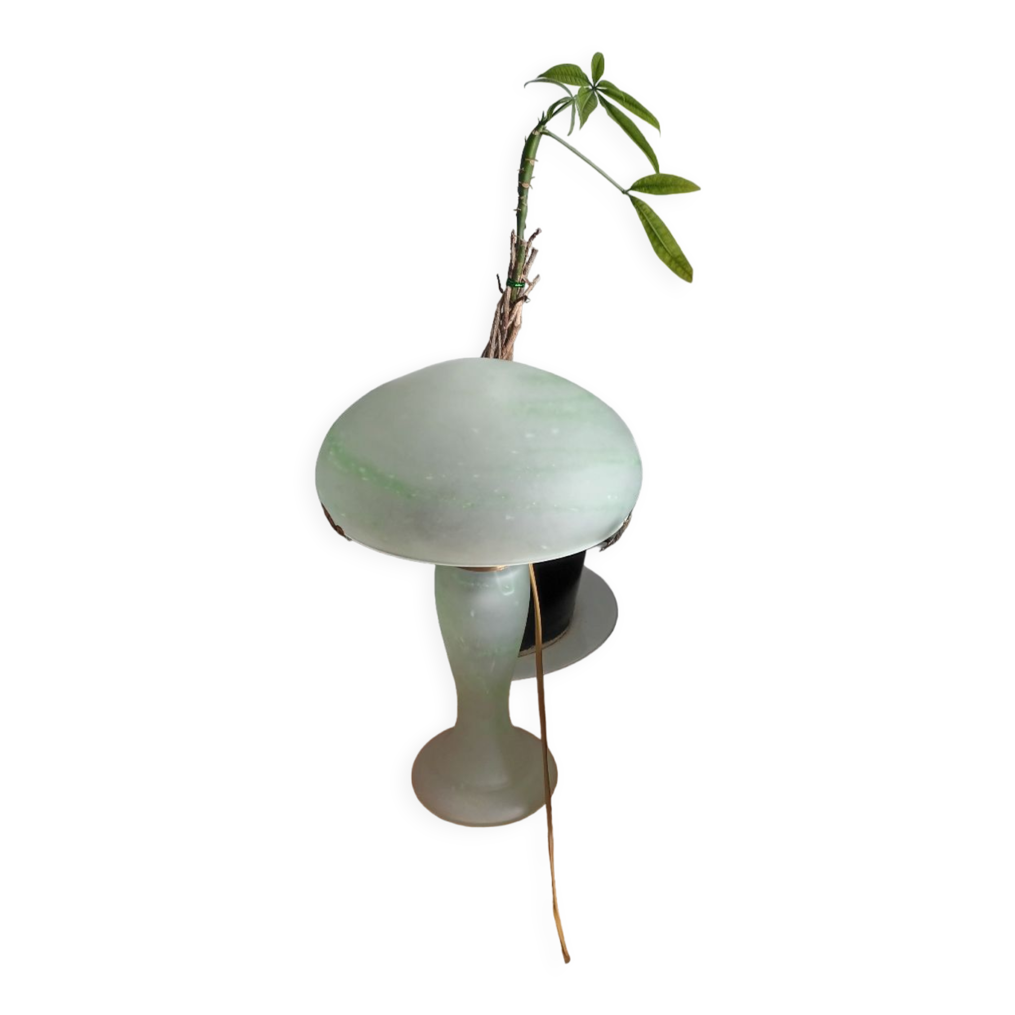 Vintage glass paste lamp