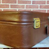 Leather suitcase