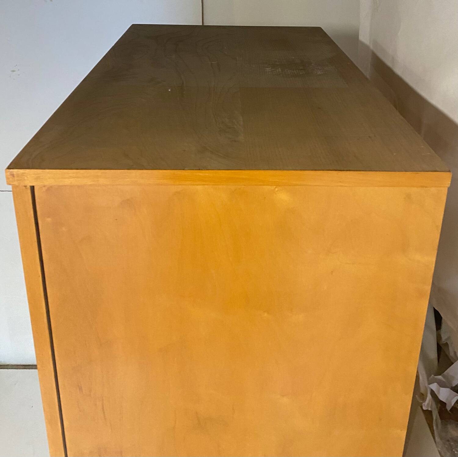 Vintage wardrobe with compass feet