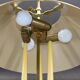 Bronze Bouillotte Lamp in Empire Style with Metal Shade