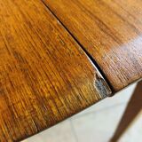 Scandinavian dining table, expandable in teak circa 60