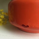 70s painted glass lamp