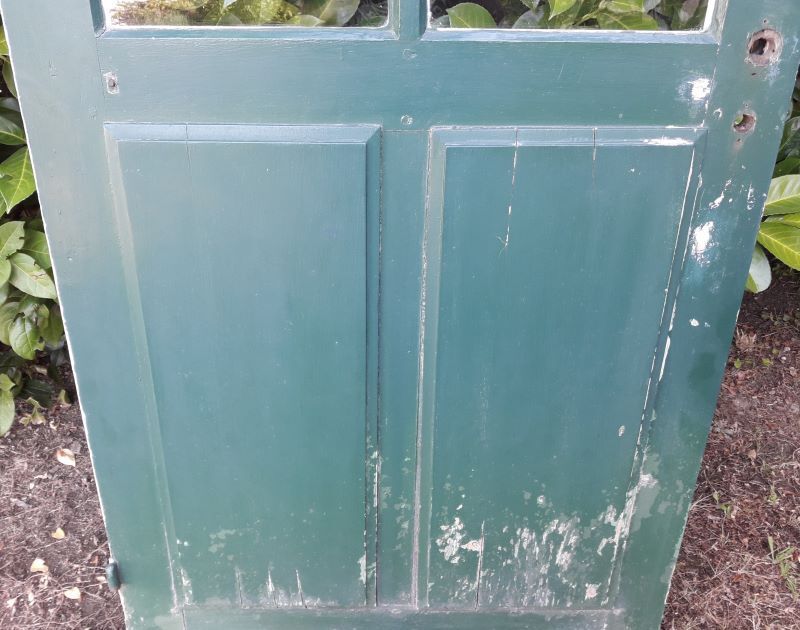 door 80x213cm Old oak glazed landing