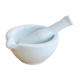 Mortier et pilon en porcelaine D8cm