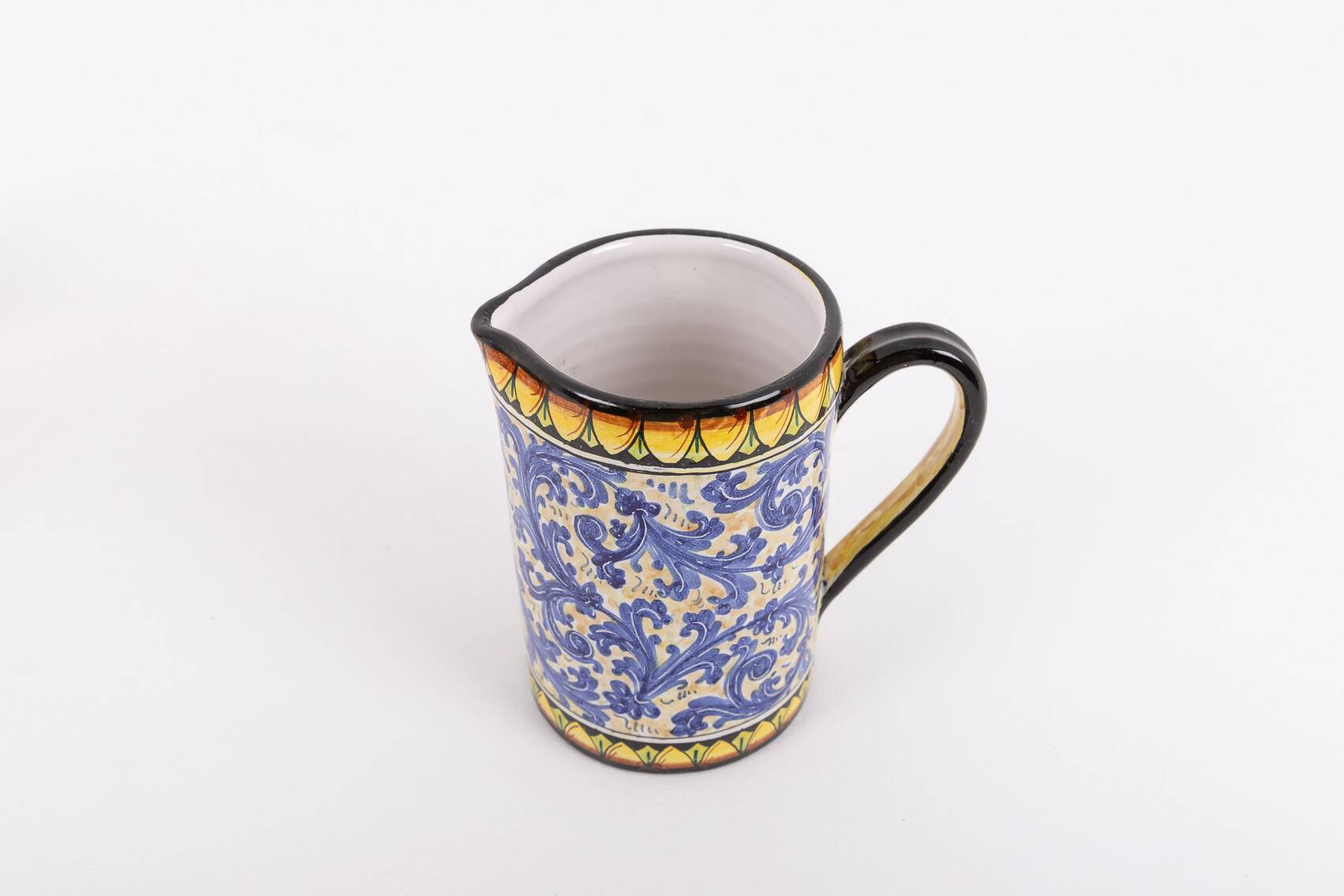 Service de vaisselle en céramique italienne de Caltagirone, Sicile des années 1980