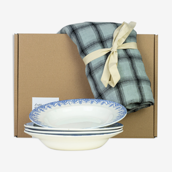 4 assiettes et 1 nappe — Les petits plats dans les grands #22