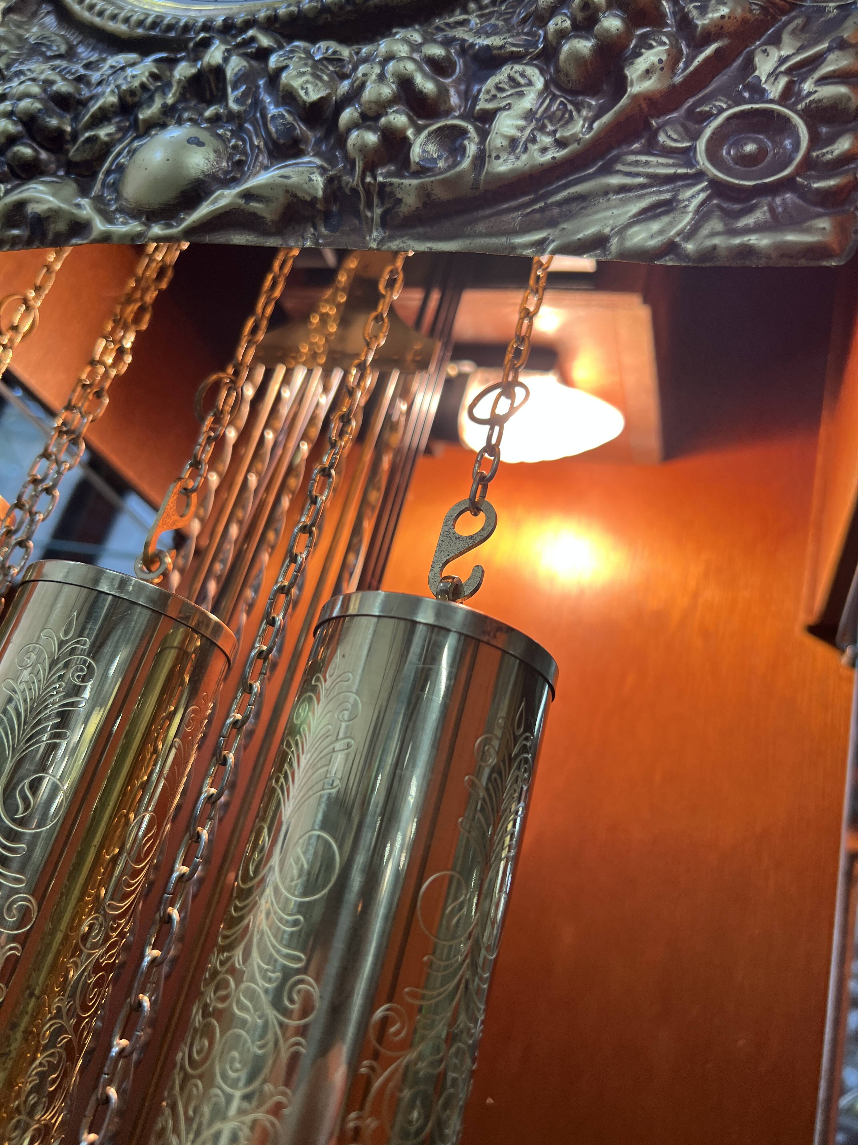 Artisanal Comtoise oak clock