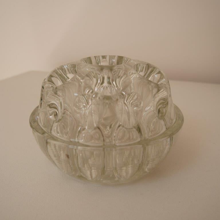 Lot de 2 pique-fleurs en verre