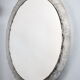 1960 lucite resin round mirror, by ED, 60 cm