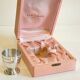 Vintage Silver-Plated Metal Egg Cup and Spoon for Birth