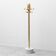 Freestanding coat rack in metal and marble base 1970s vintage modernism