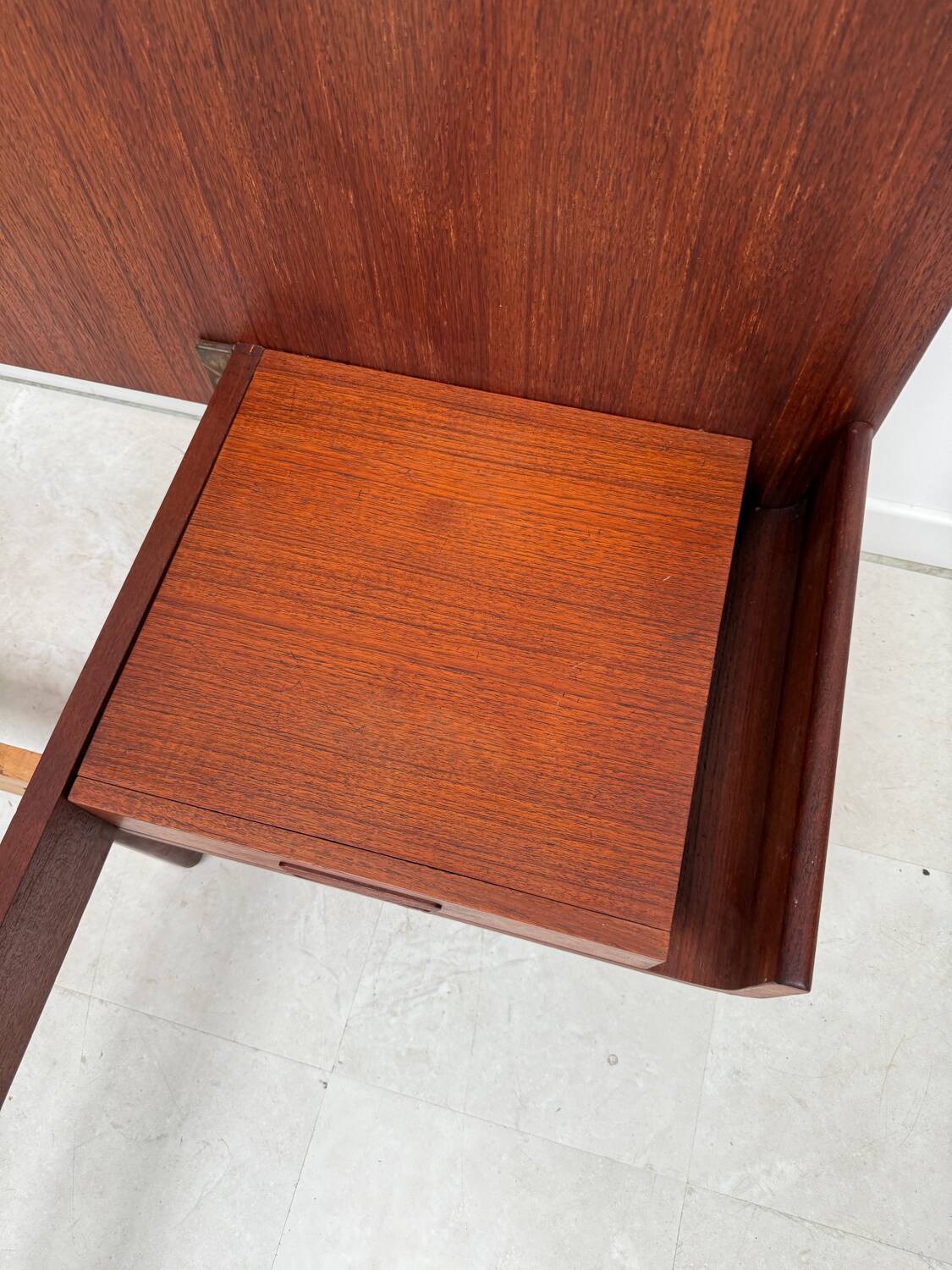 Scandinavian double teak bed