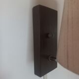 Vintage scandinavian wooden wall lamp