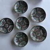 6 tasses porcelaine de Chine 19e