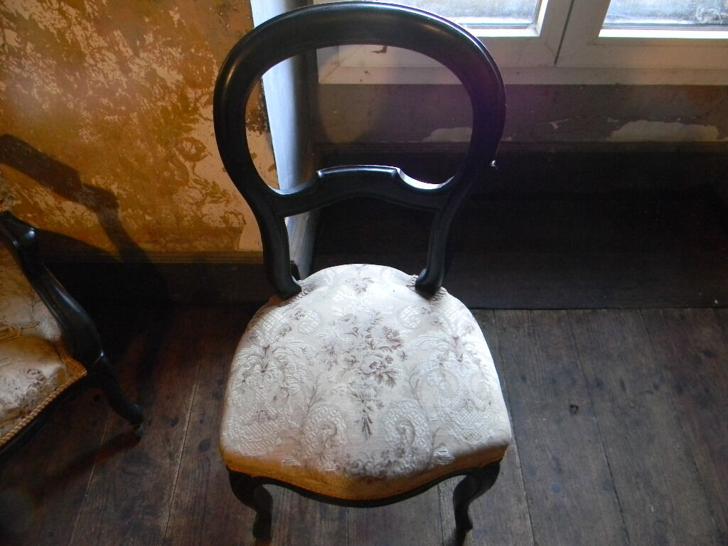 Bench and chairs style Napoleon III