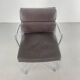 Eames brown leather EA 208 Soft Pad Group chair made by Vitra for Herman Miller