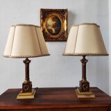 Pair of neo-classical Empire style lamps