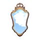 Antique carved gilded wooden mirror - 44 x 82 cm