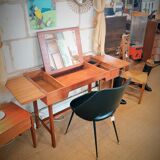 Scandinavian hairdresser in teak designer Svend Aage Madsen 60s