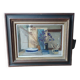 Pierre Marie Rudelle. Blue still life. Oil on cardboard.