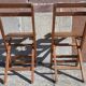 Chaises en bois pliables années 50