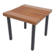 Petite table d'appoint en bois et métal, Pays-Bas années 1960.